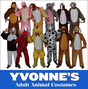 Adult Zoo Jungle Farm Animal Fancy Dress Furry Costume  