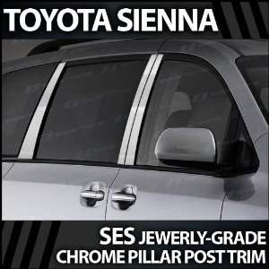  2003 2010 Toyota Sienna 6pc. SES Chrome Pillar Trim Covers 