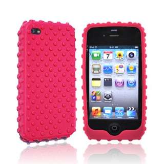 HOT PINK For Gumdrop iPhone 4 Silicone Skin Case Cover  