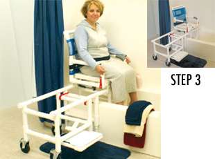 MJM PVC D118 5 SLIDE Medical Sliding Transfer Chair  