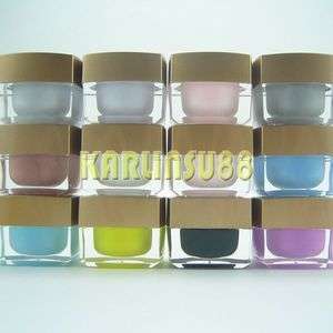 12 Solid Color Opaque Mix UV Builder Gel Nail Art Set K  
