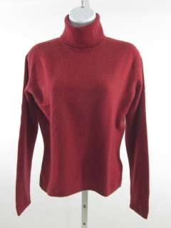 JOHNSTONS CASHMERE Red Turtle Neck Sweater Sz S  