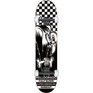  Helldorado Vulture Complete Skateboard   8.25 Black w/Mini 