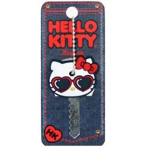  Sanrio Hello Kitty Heart Shape Sunglasses Key Cap [Apparel 