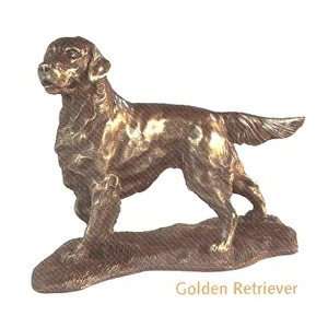  Bronze Golden Retriever Sculpture