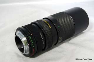 Used Minolta MC Vivitar 100 300mm f5 zoom lens
