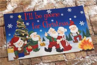 New Gnome Christmas Holiday Party Front Doormat  