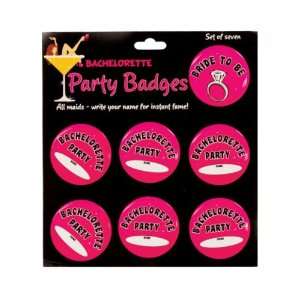  Bachelorette party badges   pack of 7 Health & Personal 