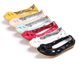   Womens Ladies Comfort Ballet Flats Boat Shoes Hollowed free ship