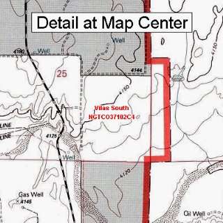 USGS Topographic Quadrangle Map   Vilas South, Colorado 
