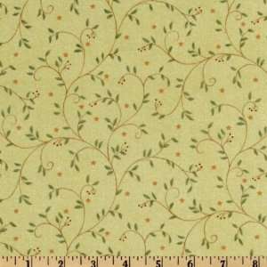  44 Wide Quilters Album Scrolling Vines Light Green 