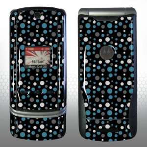 Motorola krzr white/blue dots Gel skin m3640
