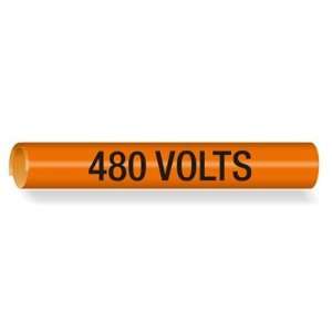  480 Volts, Medium (1 x 6) Label, 8 x 1 Office 