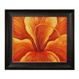  Art Reproduction Oil Painting   Romantic Golden Hibiscus 