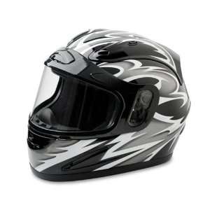  Mossi Silver Large Full Face Helmet Automotive