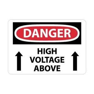 D550A   Danger, High Voltage Above, Graphic, 7 X 10, .040 Aluminum 