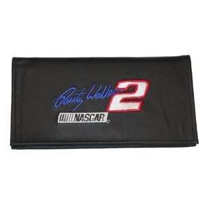  #2 Rusty Wallace Embroidered Blk Checkbook Cover R34905wal 