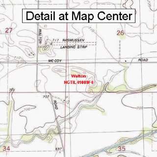 USGS Topographic Quadrangle Map   Walton, Illinois (Folded/Waterproof 