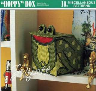 Hoppy Frog Box, Annies plastic canvas pattern  