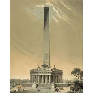   History Poster   Design of the national Washington Monument 24 X 19