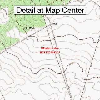 USGS Topographic Quadrangle Map   Whalen Lake, Texas (Folded 