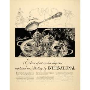  1934 Ad Wilcox Evertsen Sterling Silver Fontainebleau 