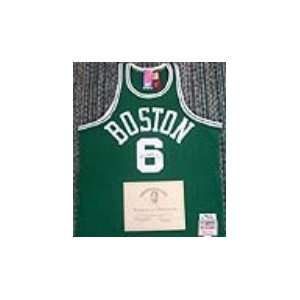 Bill Russell Signed Celtics Green Jersey Sports 
