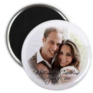   William Kate Middleton Royal Wedding 2.25 Inch Fridge Magnet Home