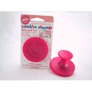 Wilton Cookie Stamp   Double Hearts 