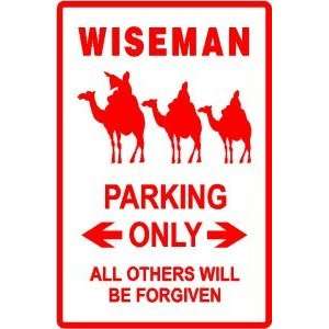  WISEMAN PARKING sign * street religion camels
