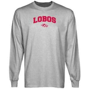  New Mexico Lobo T Shirts  New Mexico Lobos Ash Logo Arch 