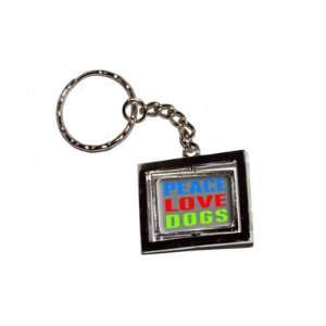  Peace Love Dogs   New Keychain Ring Automotive