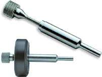This mandrel is used to mount wheels in a drill or a lathe in order to 