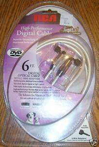 6ft. RCA HIGH PERFORMANCE DIGITAL CABLE, DT6HP, NEW  
