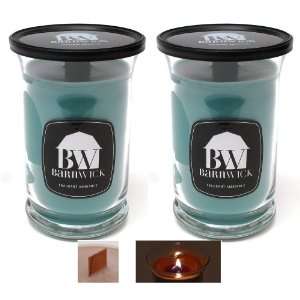 Honeydew Melon Scented Barn Wick Jar Candle Set of 2
