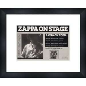 FRANK ZAPPA Zappa On Stage   Custom Framed Original Ad   Framed Music 