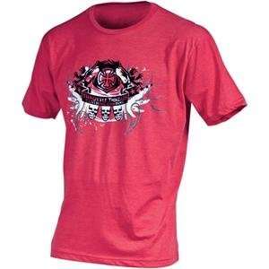  Throttle Threads Regal Deluxe T Shirt   Large/Red 