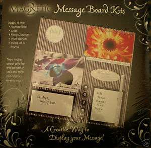   Scrapbook Them) Magnetic Dry Erase Message Board Kit, MAKES 2  