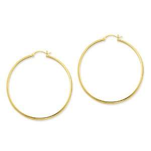  14k Polished Hoop Earring Jewelry
