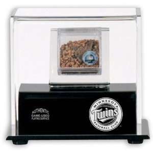  Minnesota Twins Game Used Dirt with Logo Display Case 
