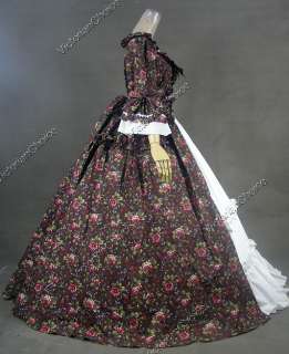 Renaissance Gothic Lolita Cotton Dress Ball Gown 257 M  