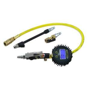   Digital Tire Inflator with Clip On and Dual Head Chuck and 24 Whip