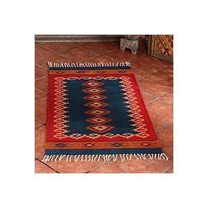 NOVICA Zapotec wool rug, Seashells (2.5x5)