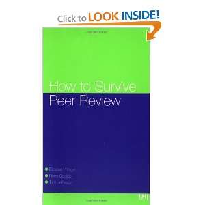  How To Survive Peer Review (HOW   How To) [Paperback 