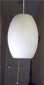 Iconic 1950s GEORGE NELSON Vtg BUBBLE CIGAR 14 LAMP Herman Miller 