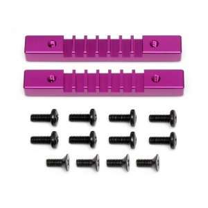   61199 PURPLE HEAT SINK CHASSIS BRACE 1 PAIR HPI SAVAGE Toys & Games