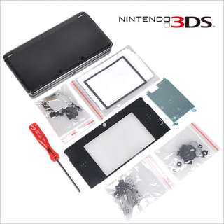 Black Full Shell Housing Case Replacement Parts for Nintendo 3DS 