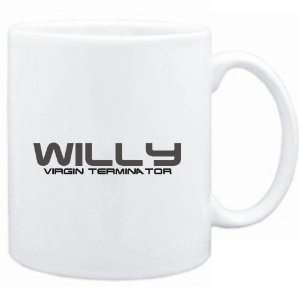  Mug White  Willy virgin terminator  Male Names Sports 
