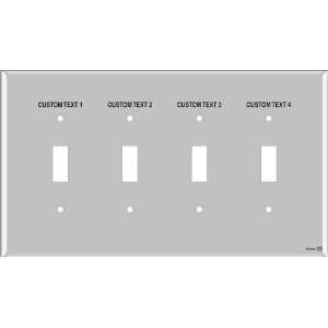   Light Switch Labels 4 Toggle (nylon   midway size)
