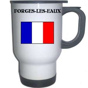  France   FORGES LES EAUX White Stainless Steel Mug 